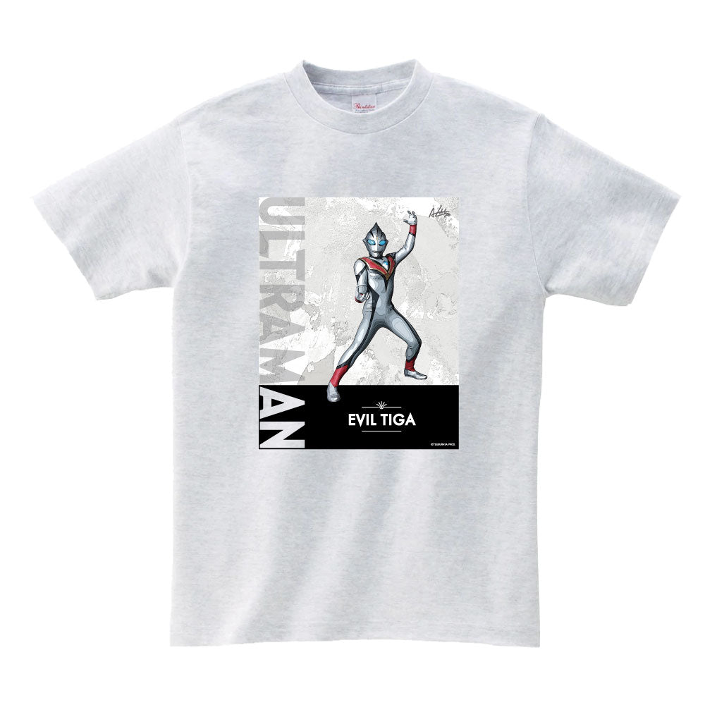 ウルトラマン Tシャツ イーヴィルティガ ウルトラマンシリーズ all-ultra アッシュ ULTRAMAN メンズ S ～ XXL 杢グ