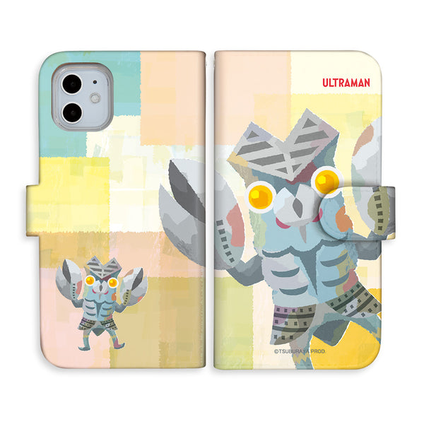 ウルトラマン スマホケース バルタン星人 ペイントデザイン paint 手帳型ケース ULTRAMAN iPhone Android 全機種対応