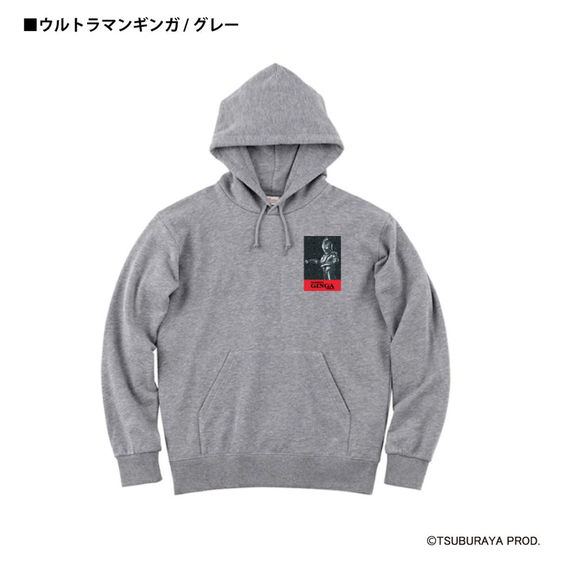 ウルトラマン パーカー ウルトラマン ギンガ mono-wave ホワイト ブラック 杢グレー ULTRAMAN