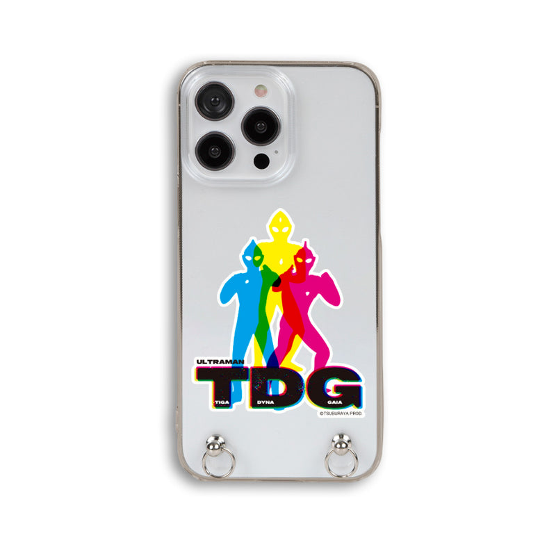 ウルトラマン スマホケース ティガ･ダイナ･ガイア RGBシルエット rgb ストラップホルダーケース ULTRAMAN