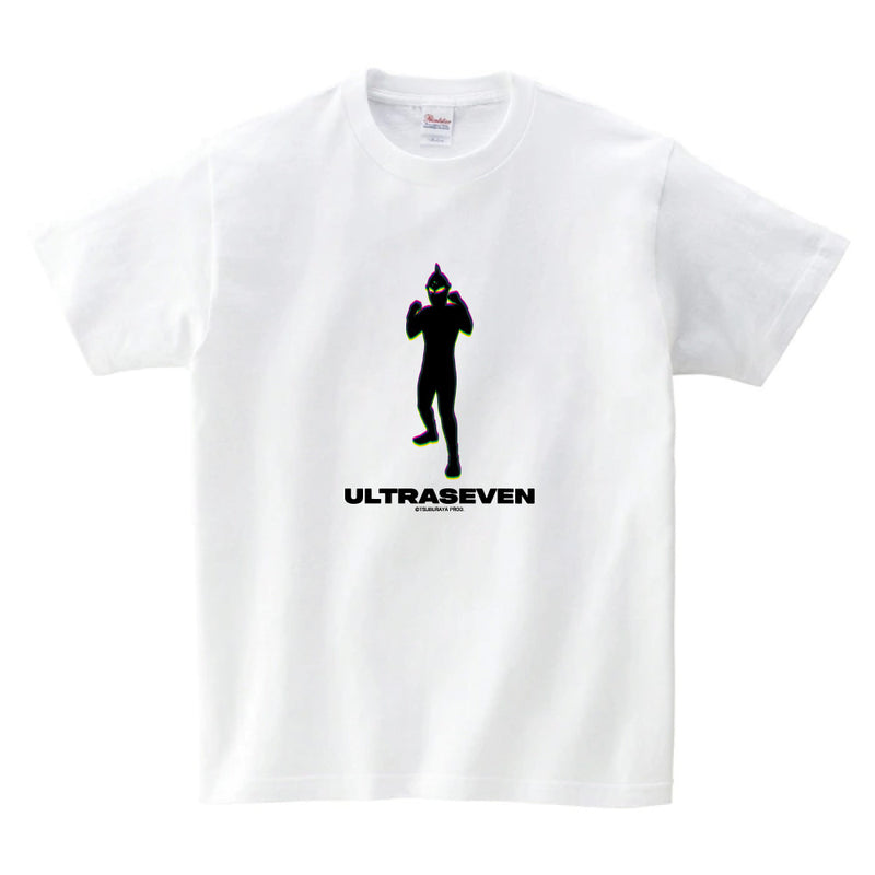 ウルトラマン Tシャツ ウルトラセブン1 RGBシルエット rgb フロントデザイン ホワイト ブラック ULTRAMAN