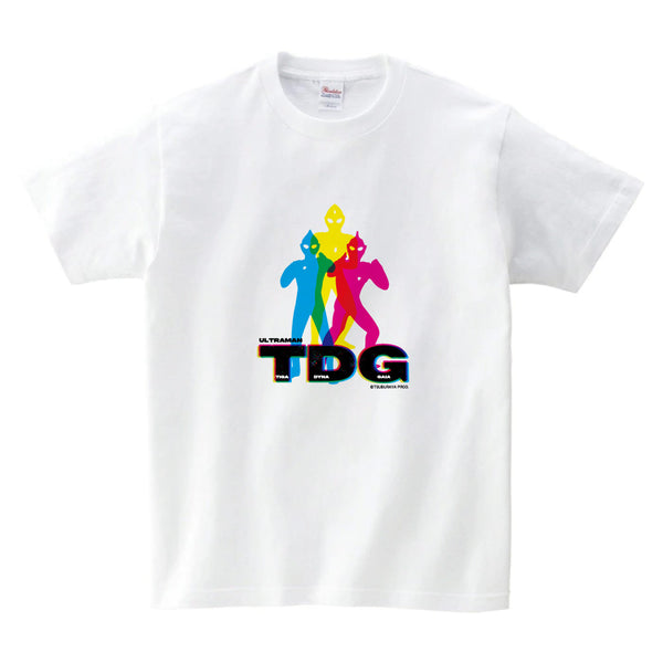 ウルトラマン Tシャツ ティガ･ダイナ･ガイア RGBシルエット rgb フロントデザイン ホワイト ブラック ULTRAMAN