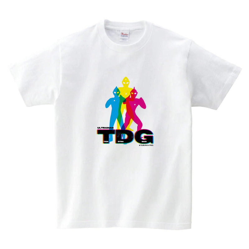 ウルトラマン Tシャツ ティガ･ダイナ･ガイア RGBシルエット rgb フロントデザイン ホワイト ブラック ULTRAMAN