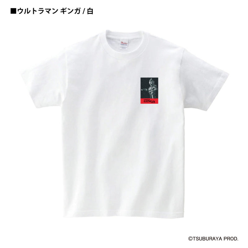 ウルトラマン Tシャツ ウルトラマン ギンガ mono-wave ワンポイントデザイン ホワイト ブラック ULTRAMAN
