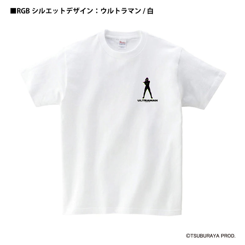 ウルトラマン Tシャツ ウルトラマン（白） RGBシルエット rgb ワンポイントデザイン ホワイト ブラック ULTRAMAN