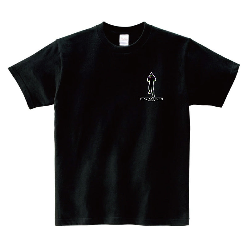 ウルトラマン Tシャツ ウルトラセブン1（白） RGBシルエット rgb ワンポイントデザイン ホワイト ブラック ULTRAMAN