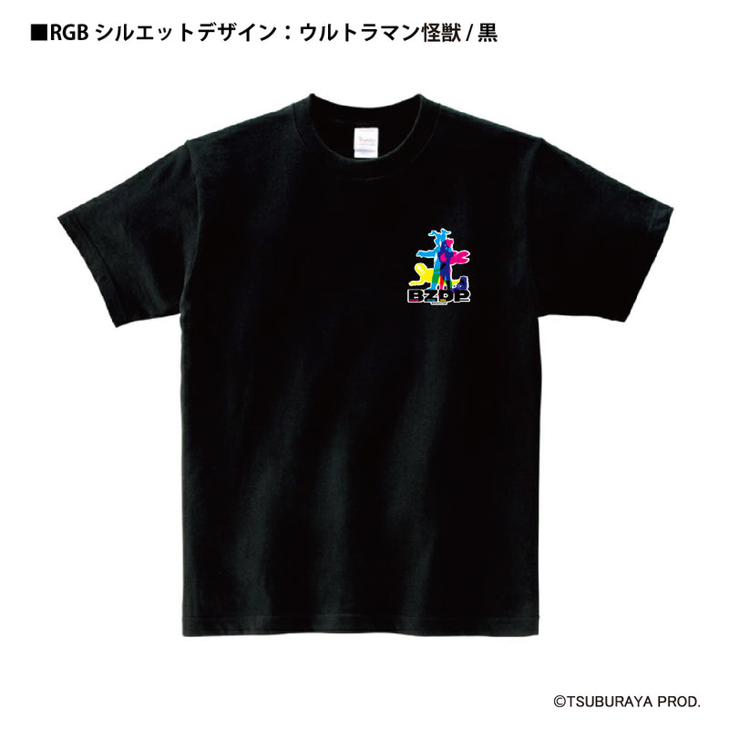 ウルトラマン Tシャツ ウルトラ怪獣（白） RGBシルエット rgb ワンポイントデザイン ホワイト ブラック ULTRAMAN