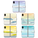 新幹線 N700A 300系 923形 0系 L0系 JR東海 JR西日本 手帳型 スマホ ケース イラストデザイン iPhone Android 全機種対応 [jtd10014171]