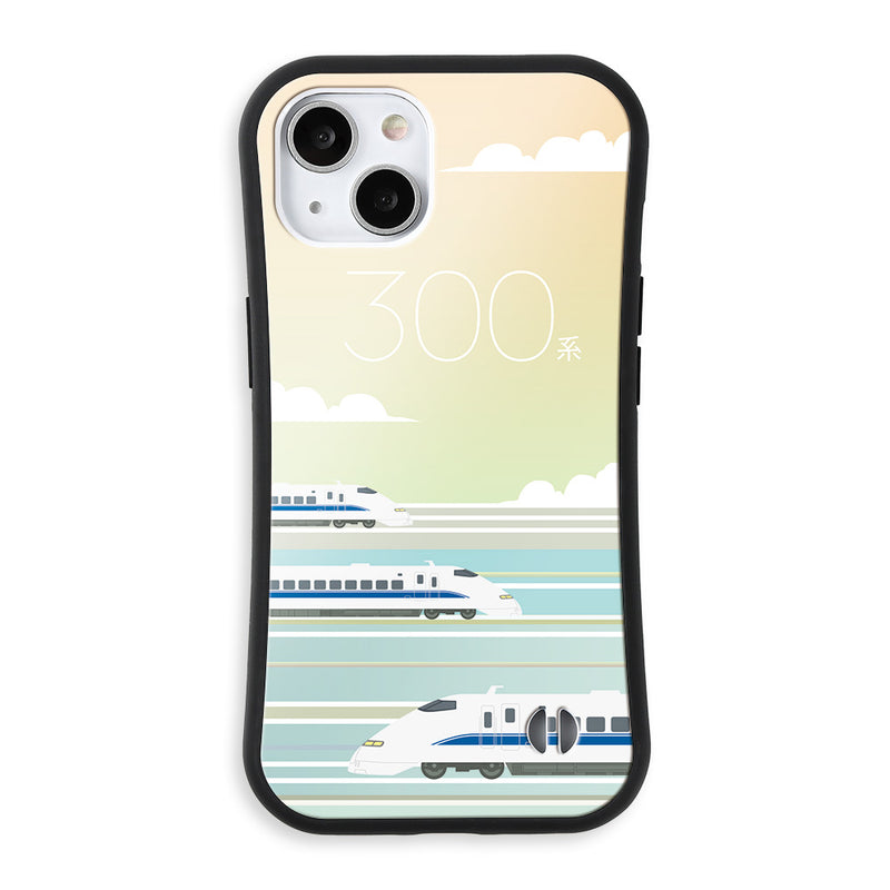 JR 新幹線 N700A 300系 923形 0系 L0系  耐衝撃 スマホケース グリップバンパー イラストデザイン iPhone JR東海 JR西日本 [jtgp10014141]