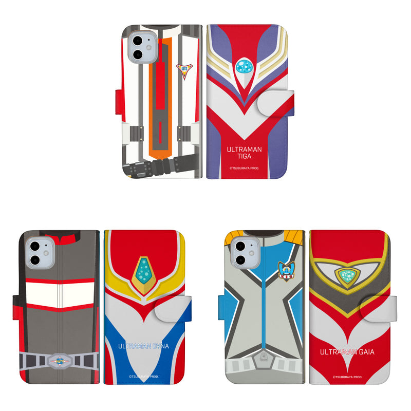 ULTRAMAN スマホケース ウルトラマン ティガ ダイナ ガイア スーツデザイン 手帳型 全機種対応 [uld50143171]