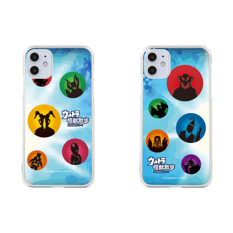 ウルトラマン iPhoneケース 怪獣散歩 ウルトラ怪獣 シルエットデザイン ハードケース クリア [ulh50243181]