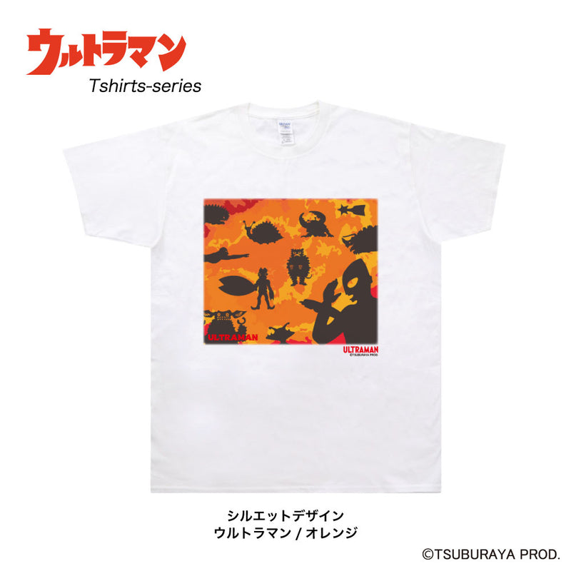 ULTRAMAN Tシャツ ウルトラマン ウルトラ怪獣 シルエット カラー ホワイトTシャツ S ～ XXL [ult50193110]