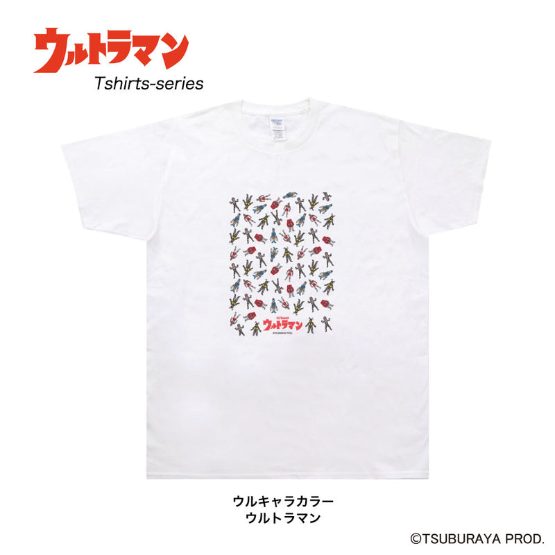 ULTRAMAN Tシャツ ウルトラマン セブン タロウ ウルキャラ ウルキャラ カラー ホワイトTシャツ メンズ S ～ XXL [ult60013110]