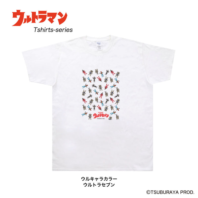 ULTRAMAN Tシャツ ウルトラマン セブン タロウ ウルキャラ ウルキャラ カラー ホワイトTシャツ メンズ S ～ XXL [ult60013110]