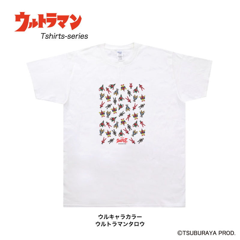 ULTRAMAN Tシャツ ウルトラマン セブン タロウ ウルキャラ ウルキャラ カラー ホワイトTシャツ メンズ S ～ XXL [ult60013110]