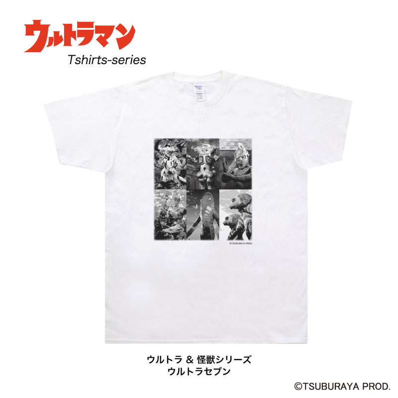 ULTRAMAN Tシャツ ウルトラマン セブン エース  ジャック タロウ ウルトラ怪獣 ウルトラヒーロー&怪獣  グラフィック ホワイトTシャツ メンズ S ～ XXL [ult70023110]