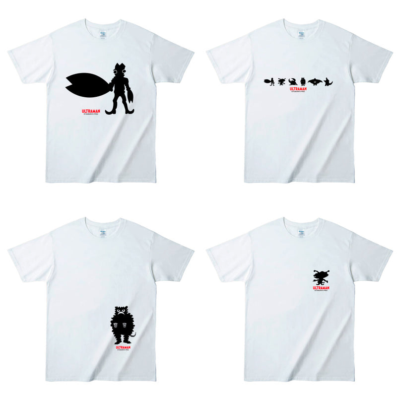 ULTRAMAN Tシャツ ウルトラ怪獣シルエット ウルトラ怪獣 シルエット ホワイトTシャツ メンズ S ～ XXL [ult8001]