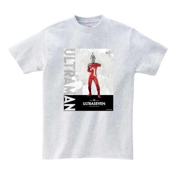 ウルトラマン Tシャツ ウルトラセブン ウルトラマンシリーズ all-ultra アッシュ ULTRAMAN メンズ S ～ XXL 杢グレー [ulta00033120]