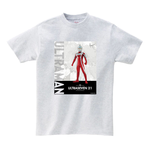 ウルトラマン Tシャツ ウルトラセブン21 ウルトラマンシリーズ all-ultra アッシュ ULTRAMAN メンズ S ～ XXL 杢グレー [ulta00213120]