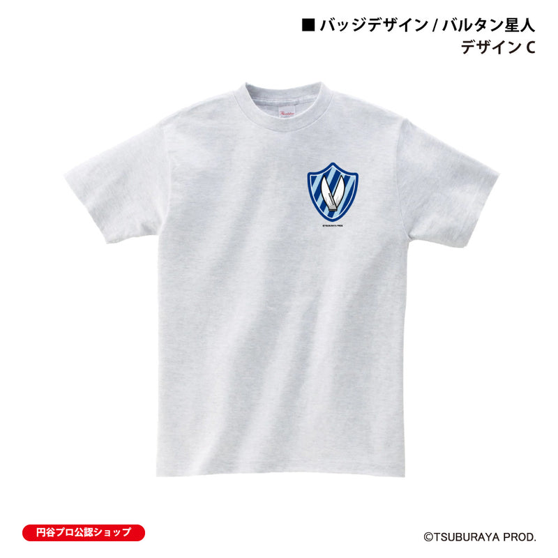 ウルトラマン Tシャツ バルタン星人 badge アッシュ ULTRAMAN メンズ S ～ XXL 杢 グレー [ulta61053120]