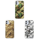 iPhone スマホケース デジカモ カーキ ハードケース クリア westart [wsh60013181]