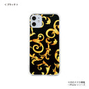 iPhone スマホケース フラワーフォン ブラック ハードケース クリア westart [wsh60073181]