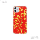 iPhone スマホケース フラワーフォン ブラック ハードケース クリア westart [wsh60073181]