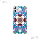 iPhone スマホケース kaleidoscope ブルー ハードケース クリア westart [wsh60093181]