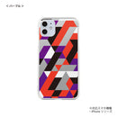 iPhone スマホケース ブロックヘリンボン オレンジ ハードケース クリア westart [wsh60133181]