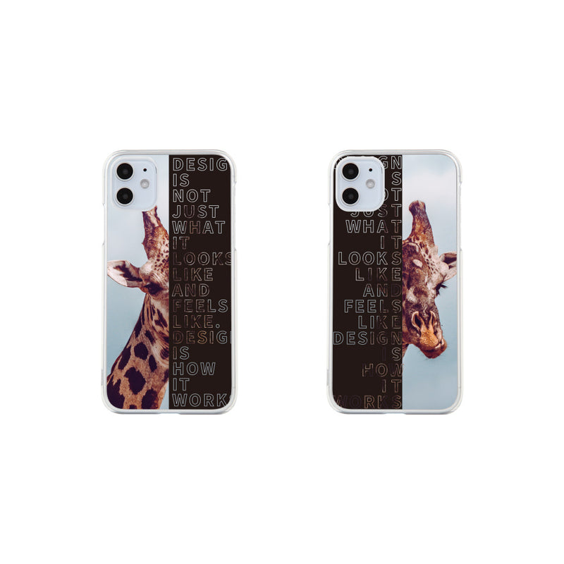 iPhone スマホケース Giraffe ネック ハードケース クリア westart [wsh60153181]